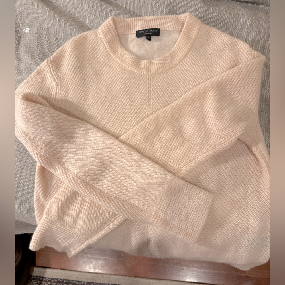 COPY - Rag and Bone cashmere, pale pink sweater